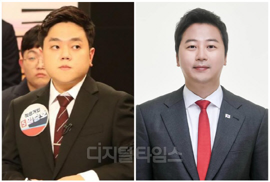 임승호(왼쪽) 전 국민의힘 대변인과 장예찬 청년재단 이사장. <디지털타임스 DB, 장예찬 SNS>